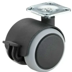 Népszerű Bútorgörgő F86.040.PL forgó fékes villa szürke terhelhető: 30kg (BS)