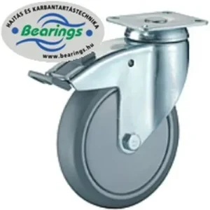 Kedvezmény Talpas kerék 80 C120.A85.081 forgó fékes villa szürke terhelhető: 80kg (BS)