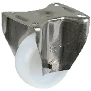 Népszerű Talpas kerék 80 H110.A90.080 inox fix villa PA fehér terhelhető 100 kg (BS)