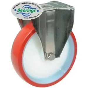 Népszerű Talpas kerék 80 H110.B26.080 inox fix villa barna PU terhelhető:100kg (BS)