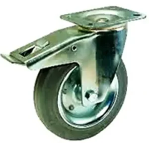 Eredeti Talpas kerék 100 L420.B56.100 forgó fékes villa szürke terhelhető: 70kg (BS)