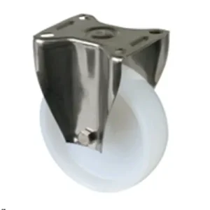 Ajánlat Talpas kerék 125 H110.A90.125 inox fix villás fehér terhelhető: 130kg (BS)