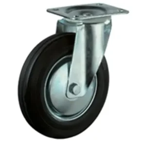 Alacsony ár Talpas kerék 125 L400.B55.126 forgó villa fekete terhelhető: 100kg (BS)