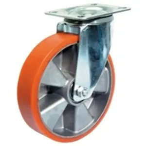 Expressz szállítás Talpas kerék 150 L400.B90.151 forgó villa PU barna terhelhető: 300kg (BS)