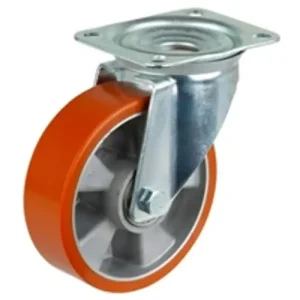 Talpas kerék 160 L400.B90.160 forgó villa barna PU terhelhető: 300kg(BS) Korlátozott ajánlat