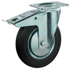 Talpas kerék 160 L420.B55.161 forgó fékes villa fekete terhelhető: 135kg (BS) Rendeld meg most