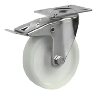 Talpas kerék 200 L420.B10.200 forgó fékes villa PA fehér terhelhető: 300kg (BS) Kiárusítás