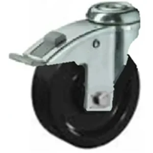 Akció Hátfuratos kerék 100 H121.B22.100 inox hőálló fekete terhelhető: 100kg (BS)