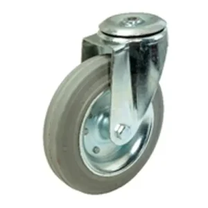 Hátfuratos kerék 125 L101.B56.125 forgó villa szürke terhelhető: 100kg (BS) Újdonság