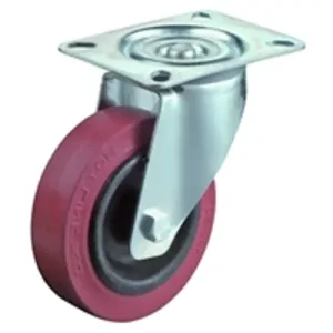 Újdonság Talpas kerék 100 L400.B21.102 forgó villa barna hőálló terhelhető: 80kg (BS)