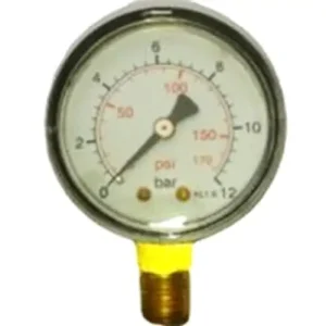 Újdonság Manométer 40mm 1/8" 0-12bar MPS-40-0/12B alsó (AZP)