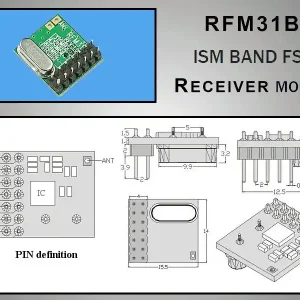 Rendeld meg most Miniatűr RF vevő -118dBm 868MHz DIP RFM31B-868-D