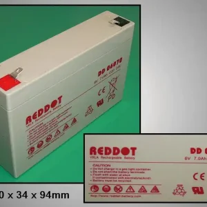 6.0V 7.0Ah akkumulátor 151x35x94mm ACCU-6.0/7.0 Biztonságos fizetés