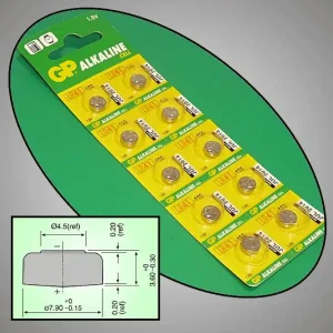 1.5V Alkáli elem 192A (AG3) 7.9x3.6mm GP BAT LR41 GP. Vedd meg most