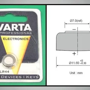 1.5V 125mAh Alkáli VARTA ( LR44 ) VARTA-V13GA Akció