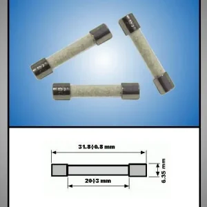 Vedd meg most Biztosíték 6,3A 6,3x32mm, lassú FUSE 6.300A32T