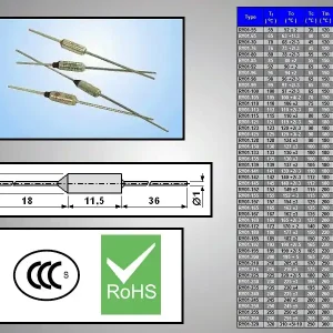 Vedd meg most Hőbiztosíték TF141°C 250V 10A axiális TZ D-141