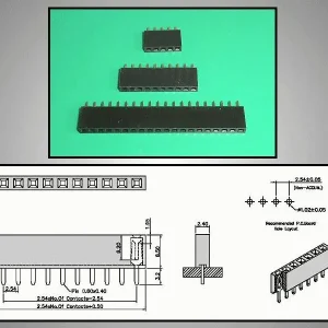 Vedd meg most Egysoros csatlakozó aljzat 8p. táv. 2.54mm CSAT-11008/A