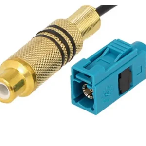 Video adapter, Fakra aljzat - RCA aljzat, 25cm CSAT-CAR0403FA-RCA Csak ma