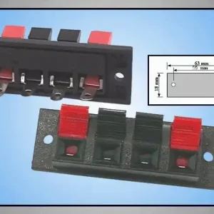 4p hangfal csatlakozó csíptethető 63x18mm CSAT-H010 Prémium