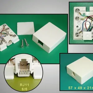 Vedd meg most RJ12 fali aljzat 1x6/6 öntapadós CSAT-T016 6/6