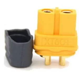 XT60H-F csatlakozó anya, lengő aljzat 2 pólusú gumivéggel CSAT-XT60H-F Népszerű