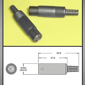 4p mini DIN aljzatZAT (S-VHS) MDC-104 Ajánlat