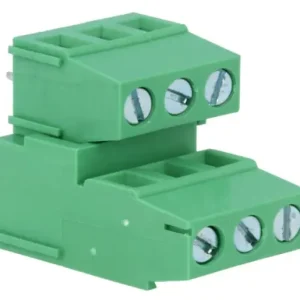 6 Pólusú sorkapocs 5mm 3x2p. nyákos, magasság:24,1mm TB-003X2/5-24 Autentikus