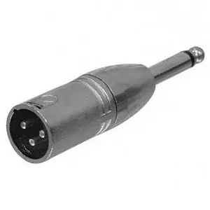 XLR dugó 3p.- Jack6.35mm monó dugó (adapter) XLR-3MJPM Pénzvisszafizetés