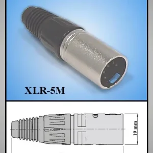 XLR dugó 5p. (lengő) XLR-5M Rendeld meg most