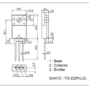 Vedd meg most SI-N 1500/1500V 10mA 2W Cob:1.5pF 2SC4634