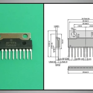 2CH POWER AMP. 44W/6R BTL 12p. AN17831A Népszerű