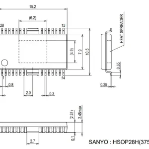4CH BTL DRIVER 4.5V...14V 1.7W 28p HSOP28H LA6548NH Legjobb ár