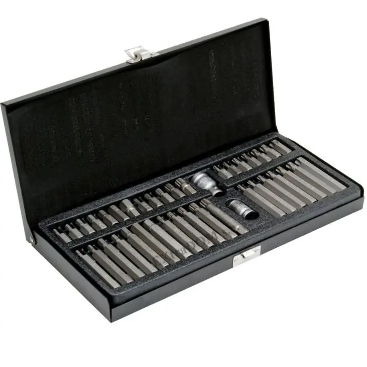 Yato bit készlet, Imbusz-Torx-Spline, 40db-os Biztonságos fizetés