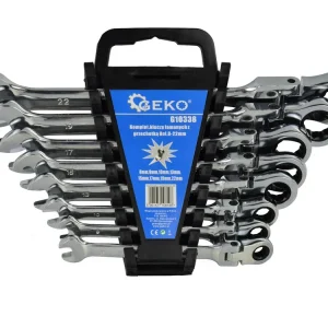 Pénzvisszafizetés Geko csuklós racsnis csillag-villáskulcs készlet 8-22mm, 8db-os