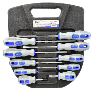 Biztonságos fizetés Geko csavarhúzó készlet, CrV, 10 részes