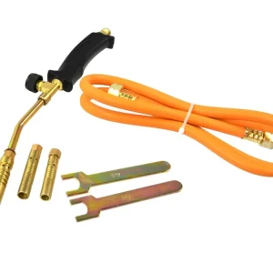 Geko gázforrasztó készlet, perzselő, 3 fúvóka, 2kW Prémium