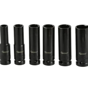 Geko gépi dugókulcs készlet, hosszú, 1/2", 10-21mm, 6db Rendeld meg most