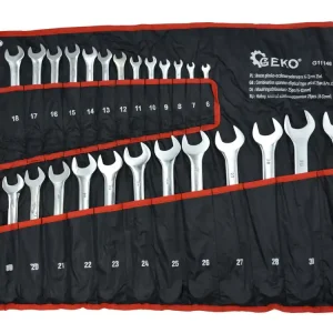 Kiárusítás Geko polírozott kombinált villáskulcs készlet, 6-32mm, 25db