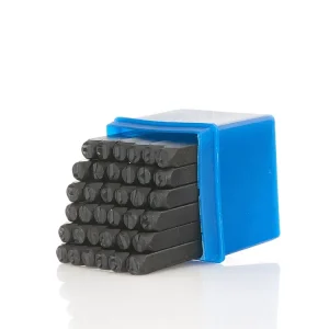 Alacsony ár Geko szám és betűlyukasztó készlet, 6mm, 36 részes