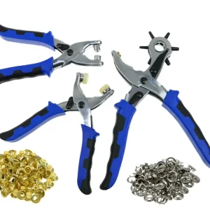 Olcsó Geko bőrlyukasztó és szegecselő készlet