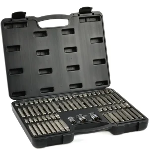 Geko Torx spline hatlapú bit készlet, 75db Prémium