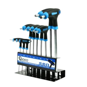 Alacsony ár Geko T-típusú imbusz csavarhúzó készlet, 2-10mm, 10db