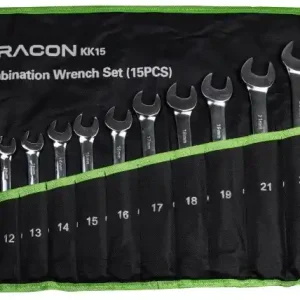 Alacsony ár Tracon csillag-villáskulcs készlet, 8-24mm, 15 részes