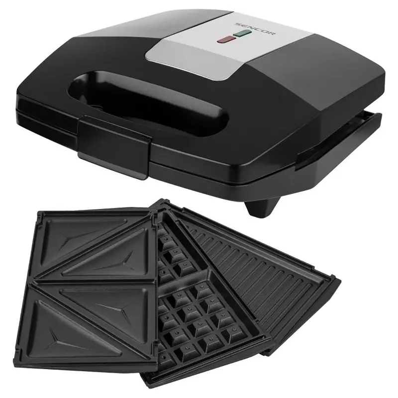 Kedvezmény Sencor SSM 9410SS 3 az 1-ben szendvicssütő, 700W