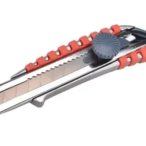 Autentikus Extol kés törhető pengével, gumírozott, 18mm