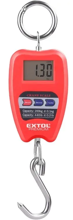 Kiárusítás Extol Premium poggyászmérleg, digitális, 200kg