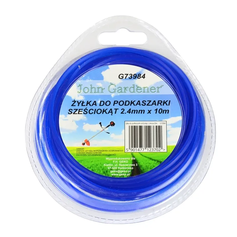 Eredeti Geko Fűnyíró damil, hatszögletű, 2.4mmx10m