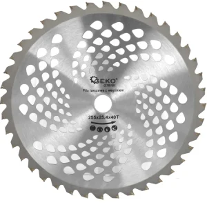 Utolsó esély Geko vágótárcsa fűkaszához, vídia betétes, 255x25.4mm, 40fog