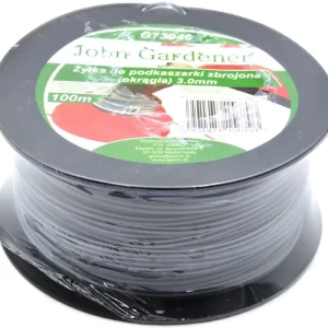 Ajánlat Geko John Gardener fűnyíró damil, megerősített, kerek, 3mm, 100m